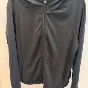 Tangerine Black Zip-Up Jacket
